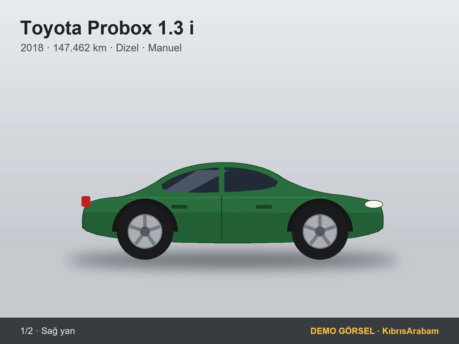 Sağ direksiyon 2018 Toyota Probox 1.3 i — fotoğraf 1 / 2