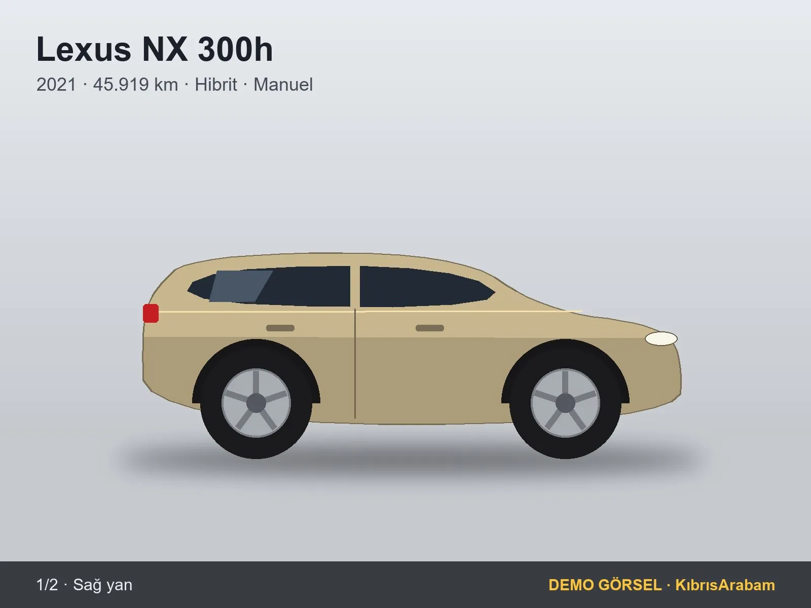 Hasarsız 2021 Lexus NX 300h — fotoğraf 1 / 2