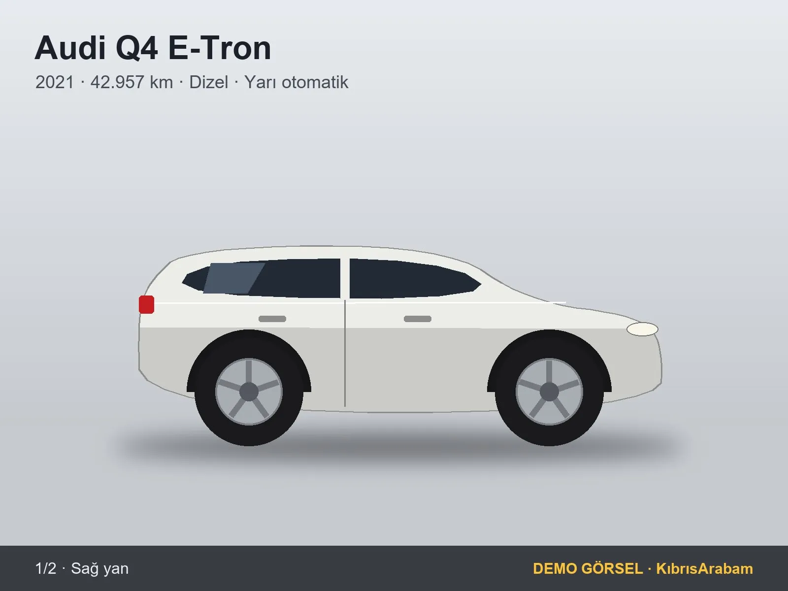 Hasarsız 2021 Audi Q4 E-Tron — fotoğraf 1 / 2